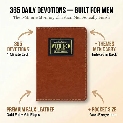 One Minute with God for Men: 365 Days Devotional Journal